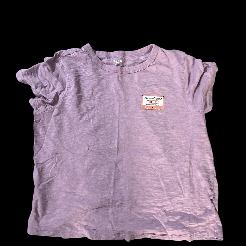 Old Navy Lilac 'Forever Young' Tee